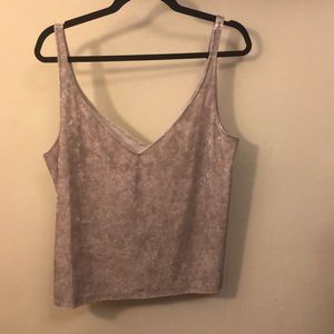 Velour tank top